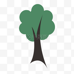 绿色的点缀图片_一颗绿色的树