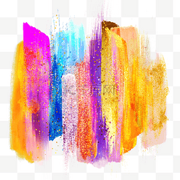 抽象肌理图片_彩色混色彩色抽象笔刷glitter肌理