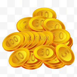 金币堆图片_金融金币堆