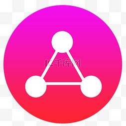 手机app购物图片_分销app图标设计圆内三角