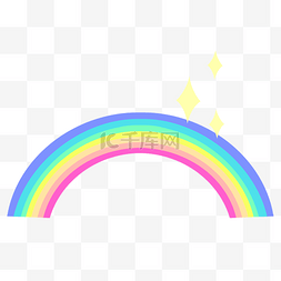儿童节彩虹光点素材