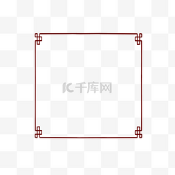 古风元素线条图片_中式边框古风线条