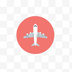 扁平飞机app图标