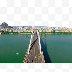台湾跨海大桥图片_广西中午广雅大桥江上航拍