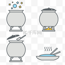 煮饭图片_厨房煮饭饭锅