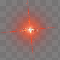 光效红光图片_红色十字形渐变光线效果
