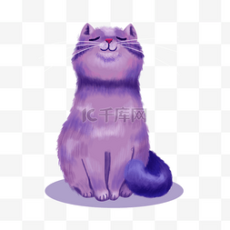紫色的猫咪
