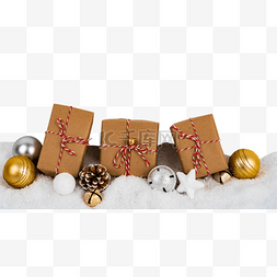圣诞节装饰礼物图片_圣诞节装饰礼物盒彩球