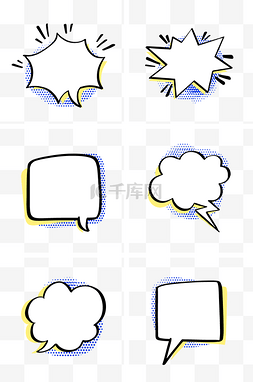 漫画对话框线条图片_漫画对话框组图