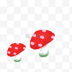 蘑菇免抠图图片_红色的蘑菇免抠图