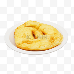 油饼油条图片_圆形黄色油饼