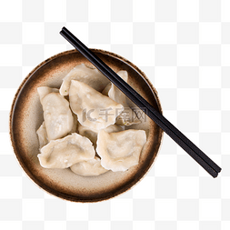 冬至饺子筷子图片_俯拍饺子筷子