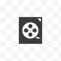 app应用按钮图片_黑色电影胶卷图标免扣图