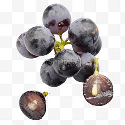 紫色葡萄粒