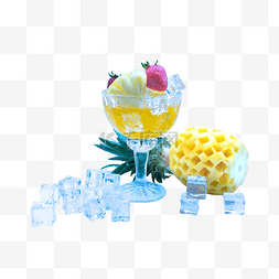 水果冰块杯子
