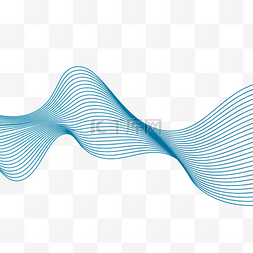 科技底纹波浪图片_蓝色动态线条