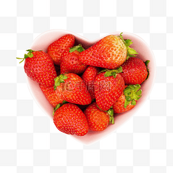 爱心草莓图片_爱心草莓