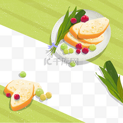 好吃的面包圈图片_下午茶餐桌装饰面包果蔬早午餐