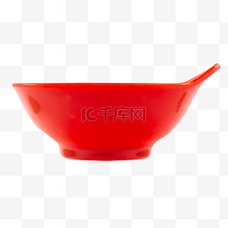 红色饭碗器皿