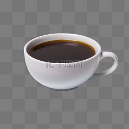 真实纹理图片_白色圆弧咖啡杯子元素