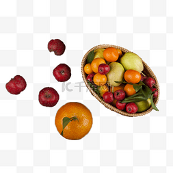 橘子山楂香梨各种水果