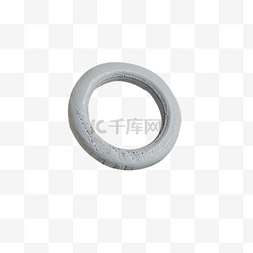 灰色圆弧圆环元素