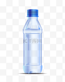 小瓶子滴管图片_蓝色矿泉水瓶子