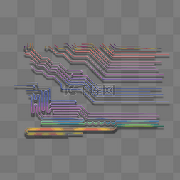 边框it图片_彩虹未来科技芯片电路线条