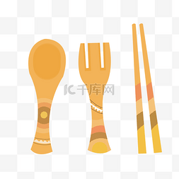 木质筷子勺子图片_木质厨房餐具