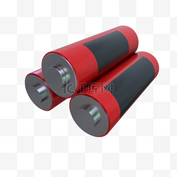 红色三块电池