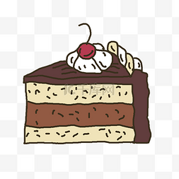 巧克力樱桃奶油蛋糕