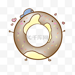 美味的甜品图片_美味的小吃甜甜圈插画