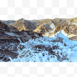 内蒙古大青山冬季冰雪景观