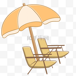 夏季度假沙滩躺椅