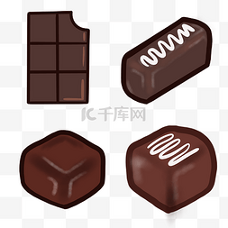 黑巧克力零食甜点