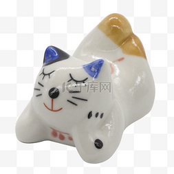陶瓷貓咪筷架