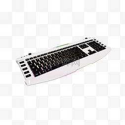 机械键盘图片_仿真白色机械键盘