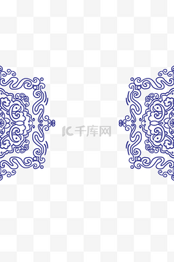 古典花纹花纹图片_古典青花瓷花纹边框