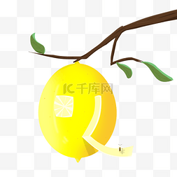 夏天柠檬树卡通