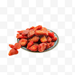 草莓干图片_红色草莓干果脯
