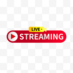 现代红色框图片_椭圆live streaming播放框