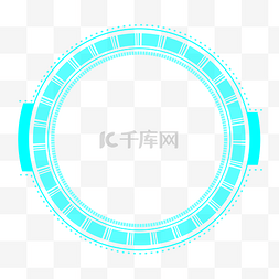 科技感齿轮图片_科技圆形光圈