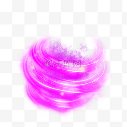 紫色3d灯光效果渐变线