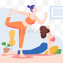 印度瑜伽海报图片_有氧运动瑜伽健身