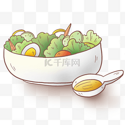蔬菜轻食图片_西餐轻食沙拉盒沙拉酱