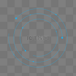 圆线条科技图片_科技字幕条线条