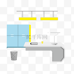 办工桌图片_办公场景办公桌免抠元素