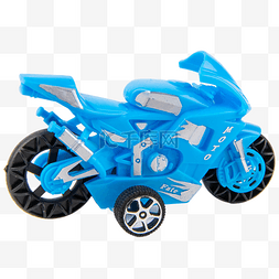 蓝色摩托车