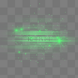 闪耀绿色图片_绿色点光光晕炫光亮闪闪光效星光