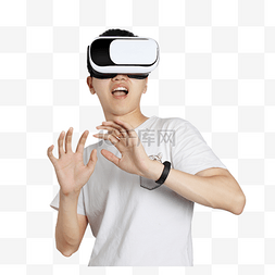 VR眼镜智能穿戴设备科技人物体验